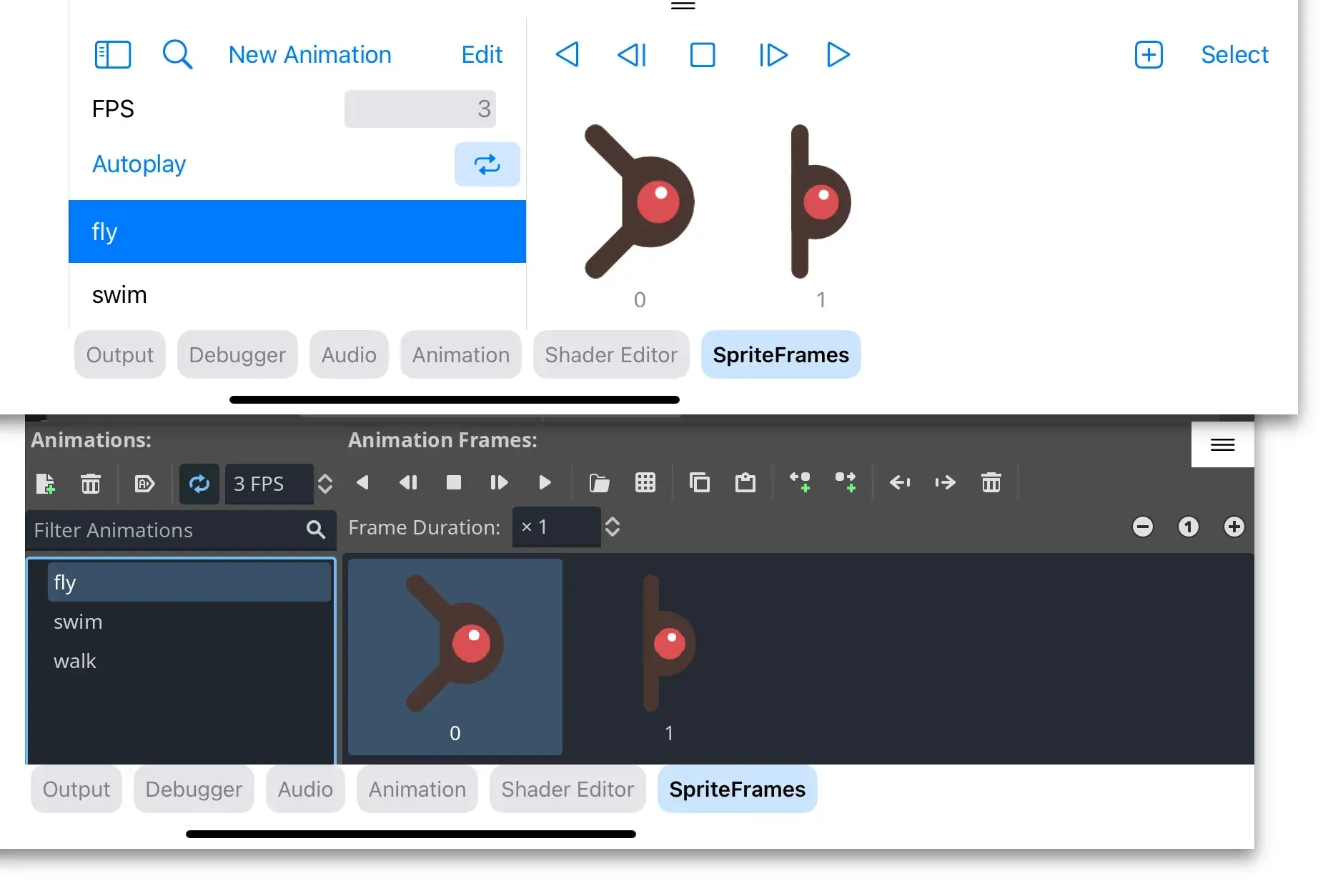 Xogot: Animations Tab